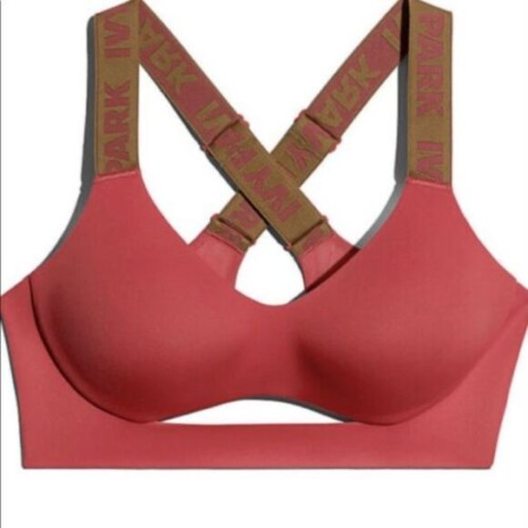 Adidas Women's Ivy Park Real Coral Cutout Support Bra Size 3x H42597 - Picture 2 of 2